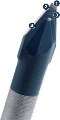 Wiertła EXPERT HEX-9 Hard Ceramic