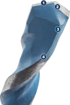 Wiertła EXPERT HEX-9 Multi Construction