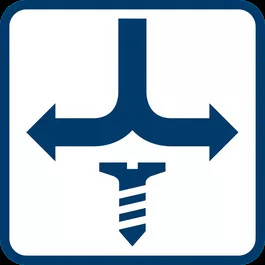 Obroty w prawo/lewo do wkręcania i wykręcania śrub