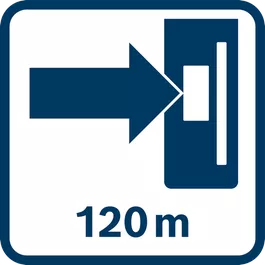 Zasięg pracy do 120 m (promień) z odbiornikiem