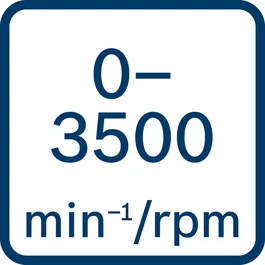 Prędkość skokowa bez obciążenia: 0–3.500min-1