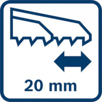Bosch - Długość skoku 20 mm