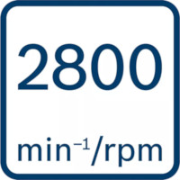 Bosch - Prędkość obrotowa 2800 min-1/rpm
