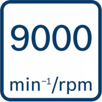 Bosch - Prędkość obrotowa 9000 min-1/rpm