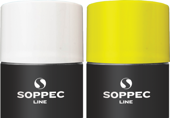Soppec Line - kolor biały, żółty