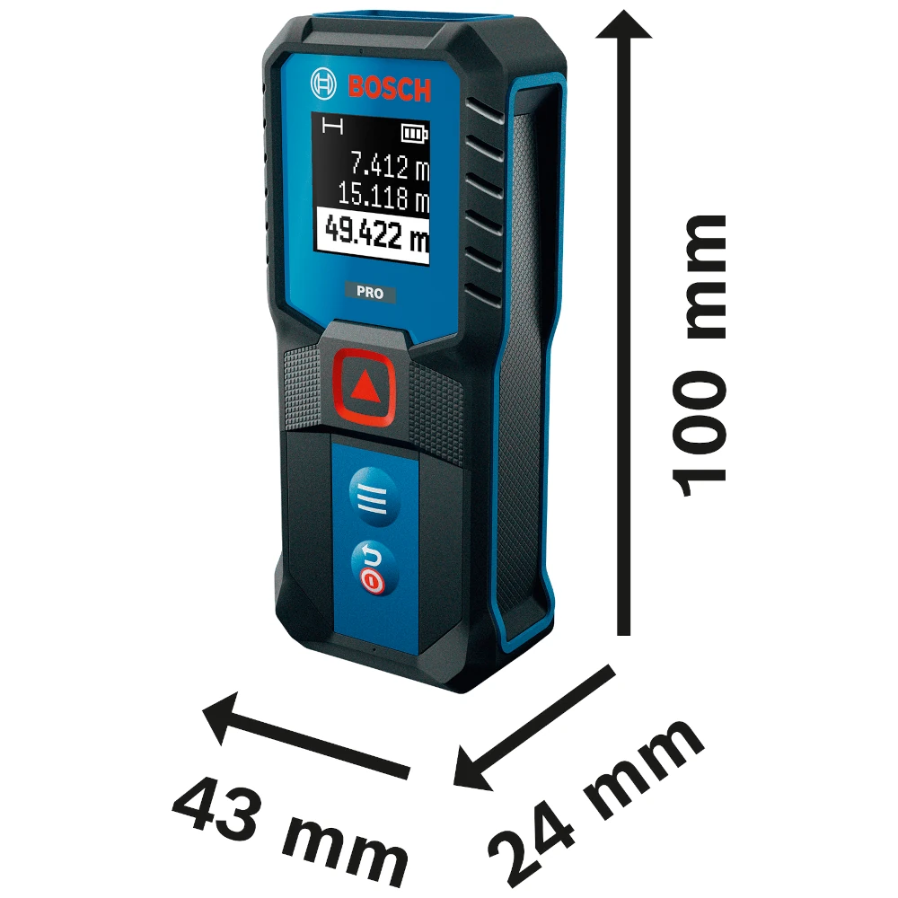 BOSCH PRO GLM50-21 - wymiary