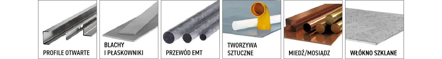 Piły tarczowe CMT Orange Tools - seria 226 - materiały