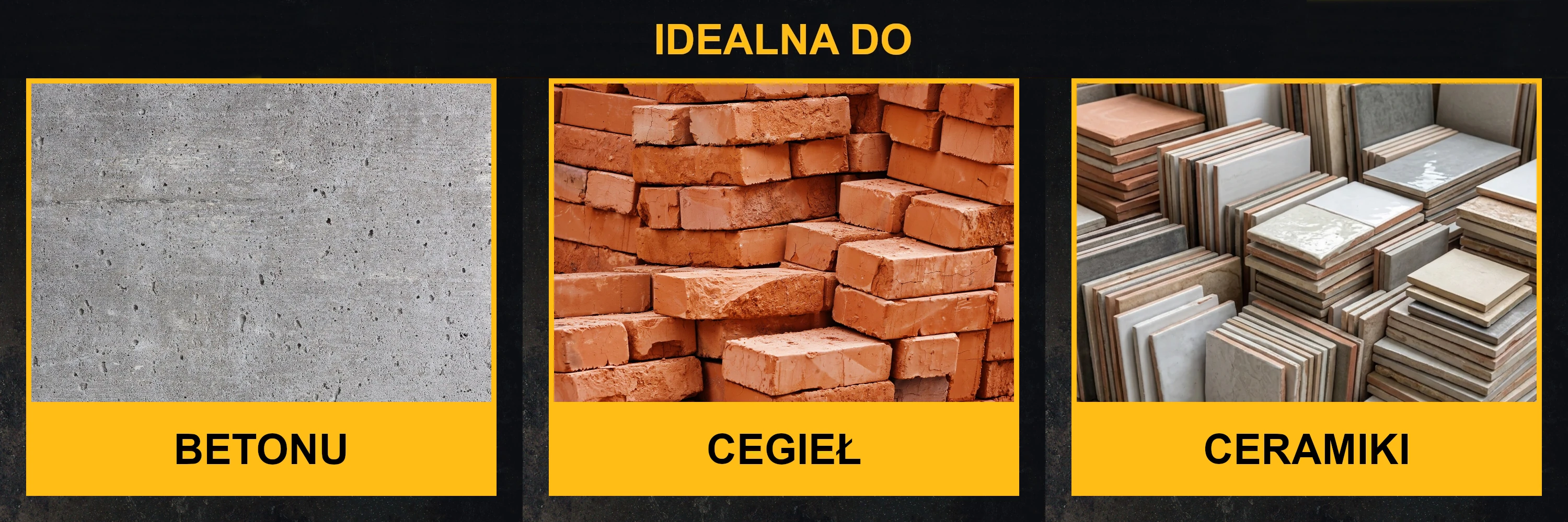 Tarcza do betonu, cegieł i ceramiki