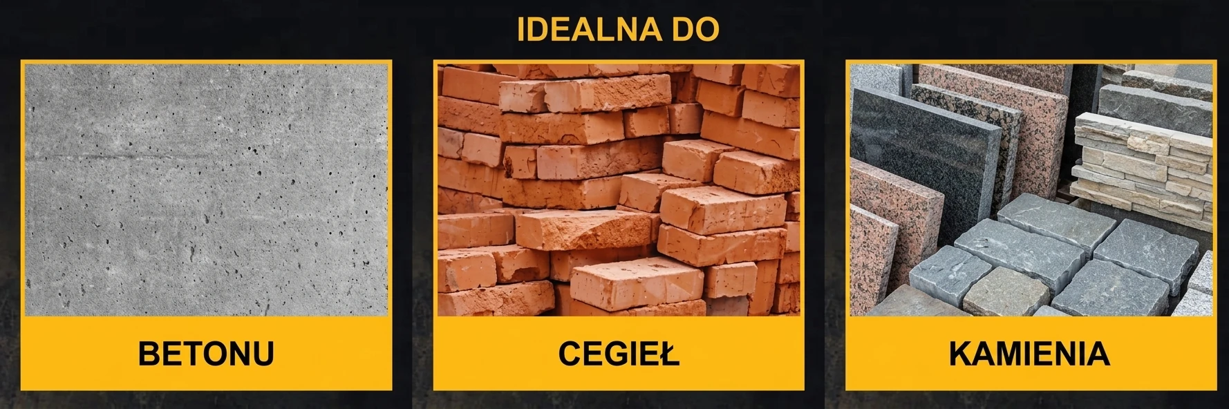 Tarcza do betonu, cegieł i kamienia