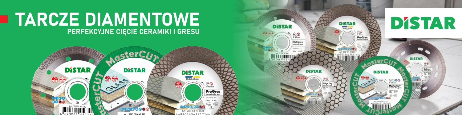 Tarcze diamentowe do ceramiki i gresu Distar