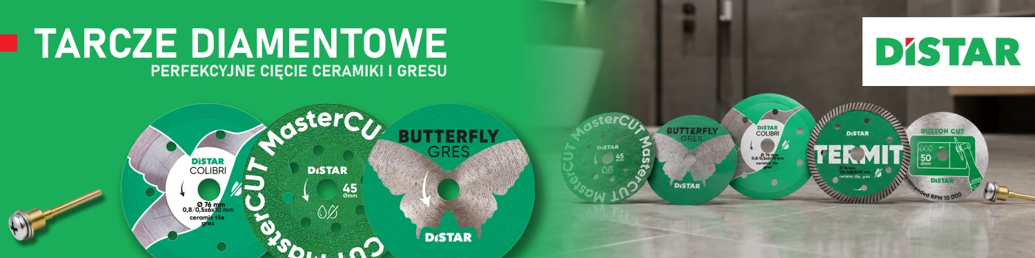 Tarcze diamentowe do ceramiki i gresu Distar