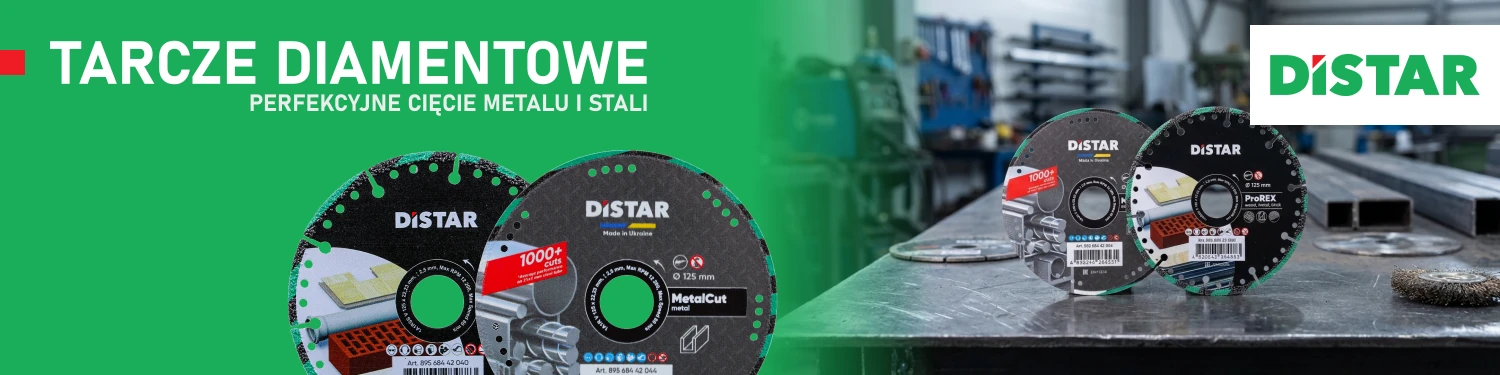 Tarcze diamentowe do metalu, stali Distar