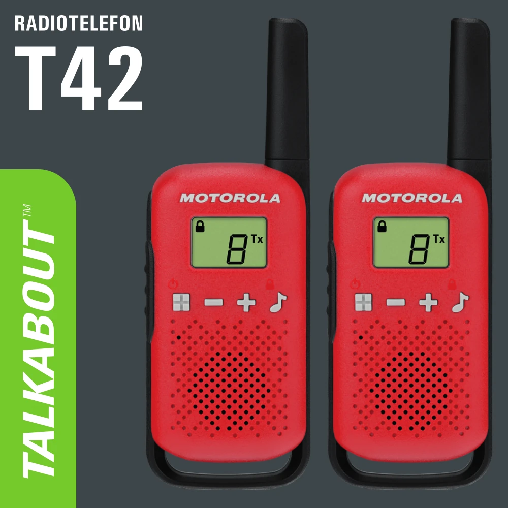 Radiotelefon Motorola Talkabout T42 – czerwony