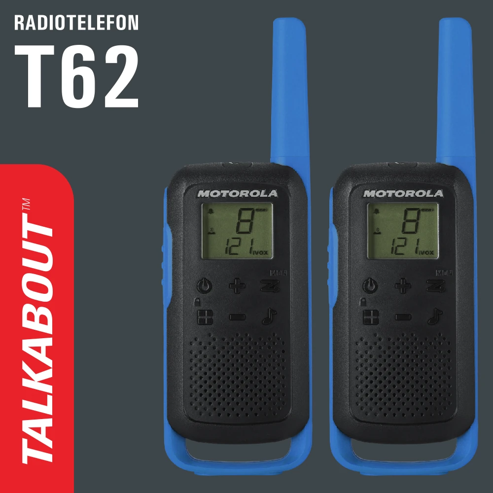 Radiotelefon Motorola Talkabout T62 – niebieski