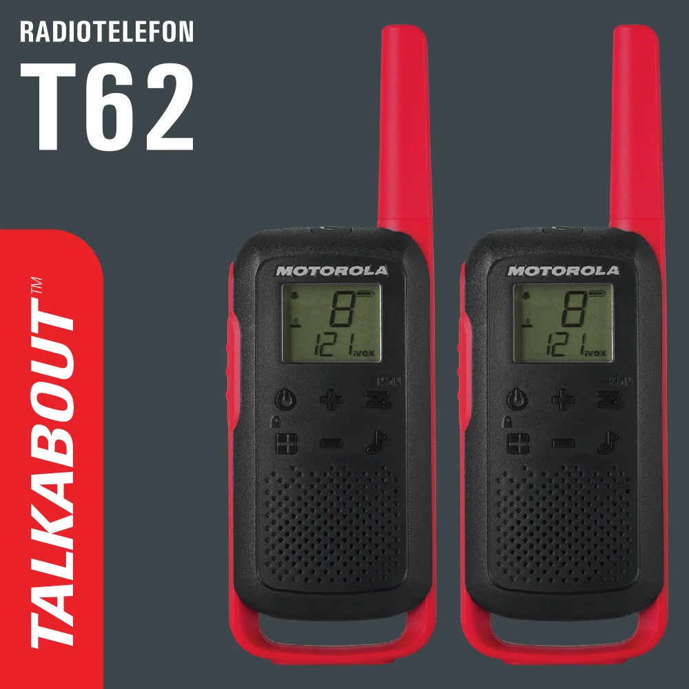 Radiotelefon Motorola Talkabout T62 – czerwony