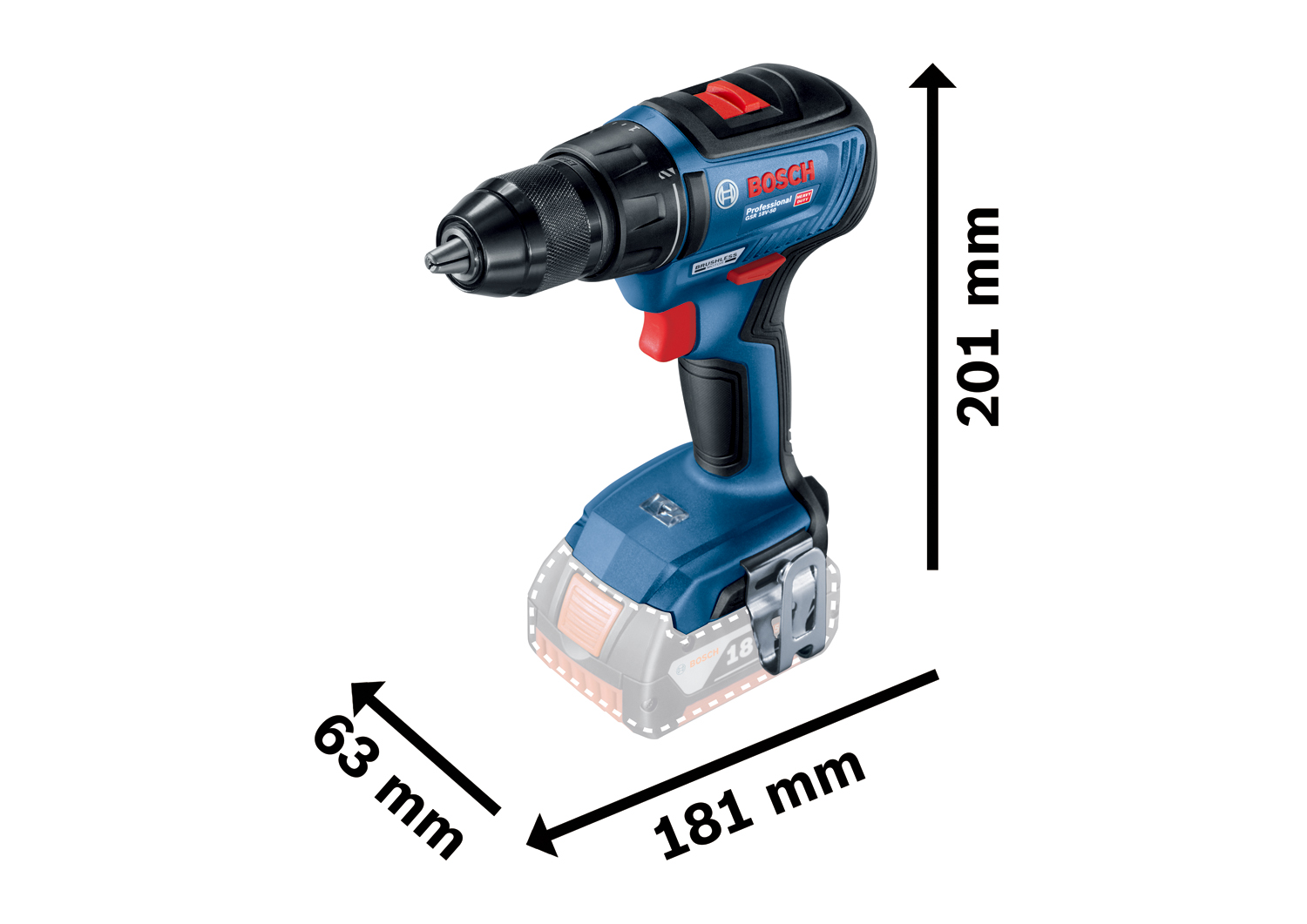 AKUMULATOROWA WKRĘTARKA BOSCH GWS GSR 18V-50 2x2
