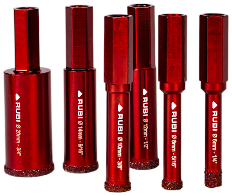 Wiertła diamentowe Rubi DryGres 4Drill