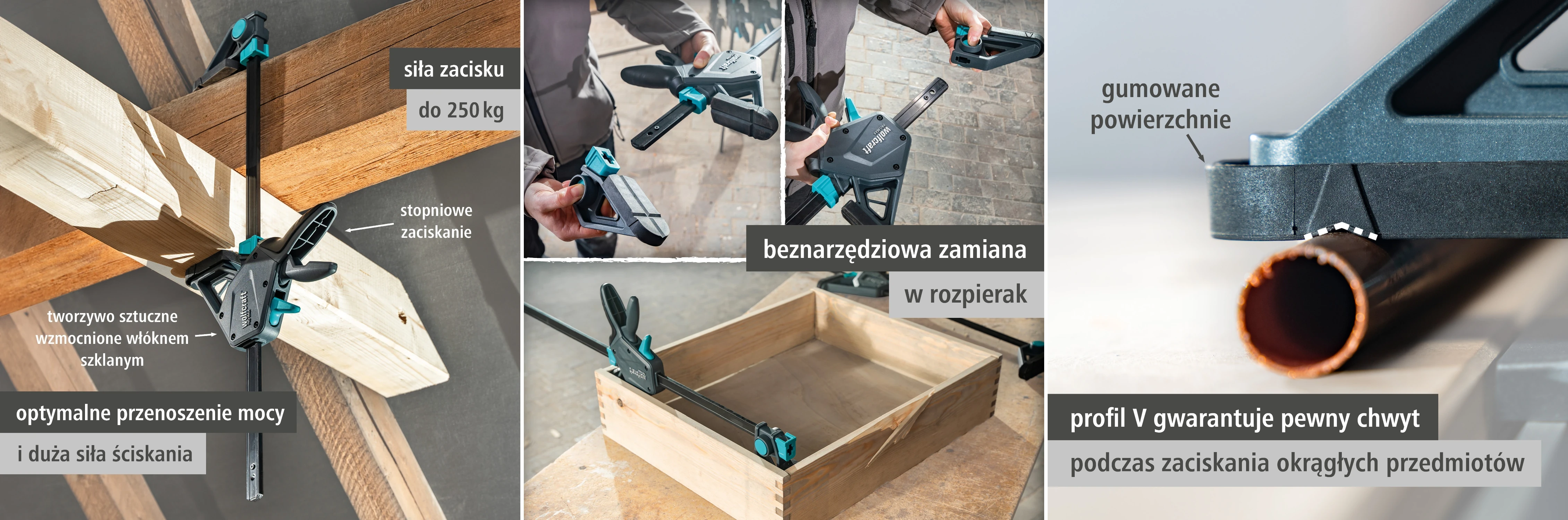 Ścisk jednoręczny PRO MAX Wolfcraft