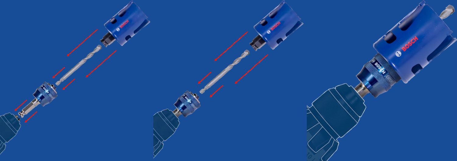 uchwyt szybkozaciskowy Bosch Power Change Plus