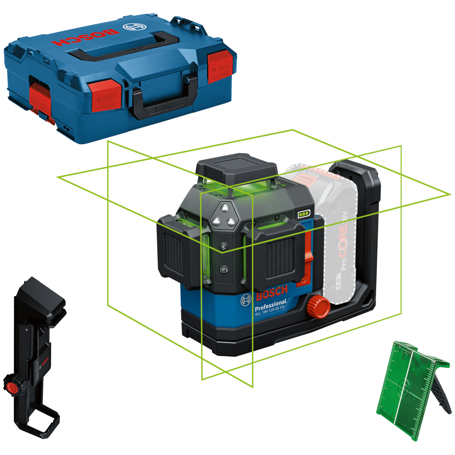 LASER LINIOWY BOSCH GLL 18V-120-33 CG PROFESSIONAL